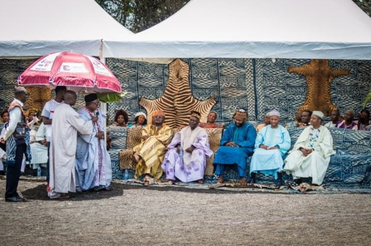 Funérailles d’un notable bamiléké le 25 mars à Baham. © Max Mbakop POUR JA