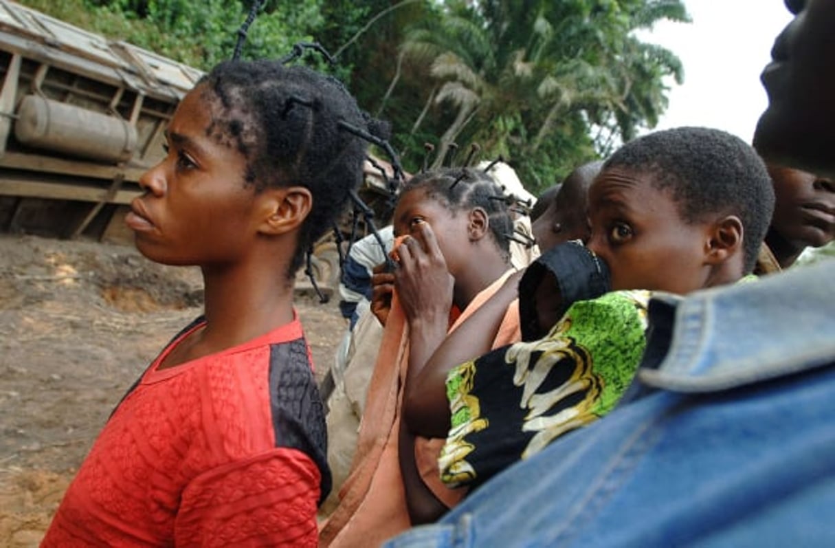 Dans le Kasaï, en août 2007. © Lionel Healing/AP/SIPA