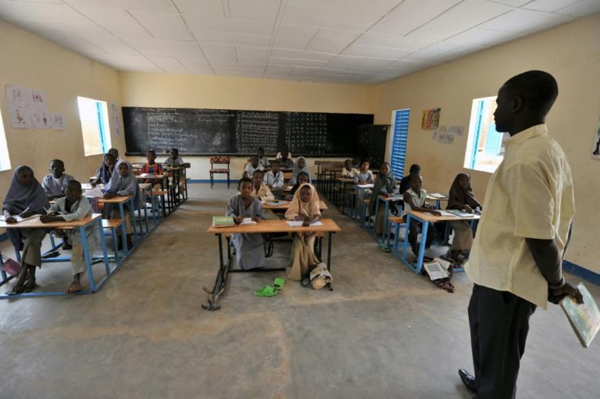 Des élèves en salle de classe dans une école primaire de Zinder, le 1er juin 2012 au Niger. © AFP