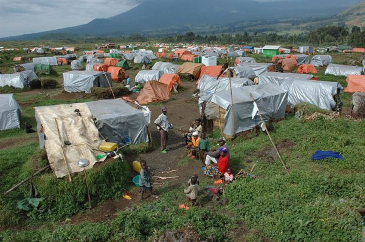 Un camp de réfugiés près de la frontière du Rwanda, le 4 mai 2008. © Julien Harneis/CC/Flickr