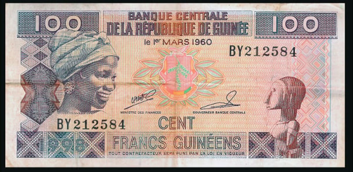 L’escroquerie à laquelle est accusé Oustaz Taïbou de s’être livré équivaudrait à environ 8 milliards de francs guinéens. © Banque Central de la République Guinée/CC/Wikimedia commons