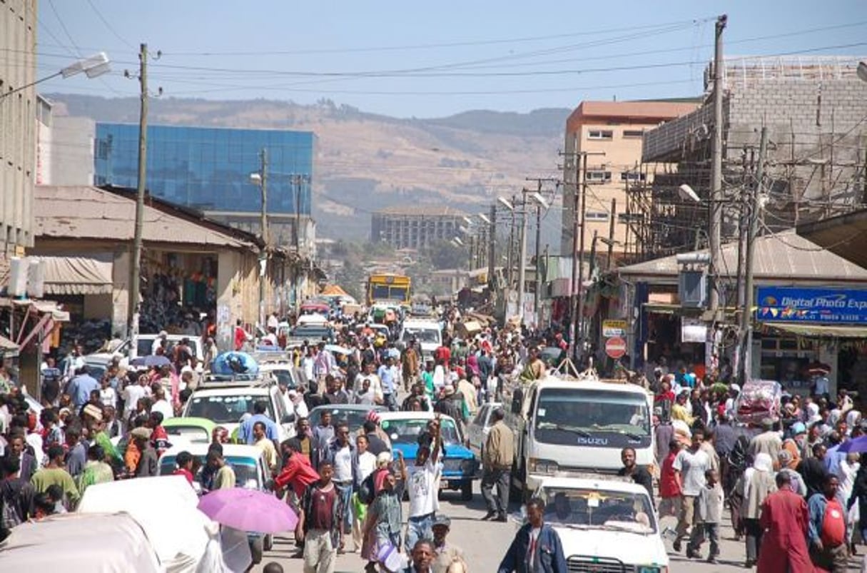 Une rue d’Addis Abeba, le 5 janvier 2008. © SamEffron/CC/Flickr