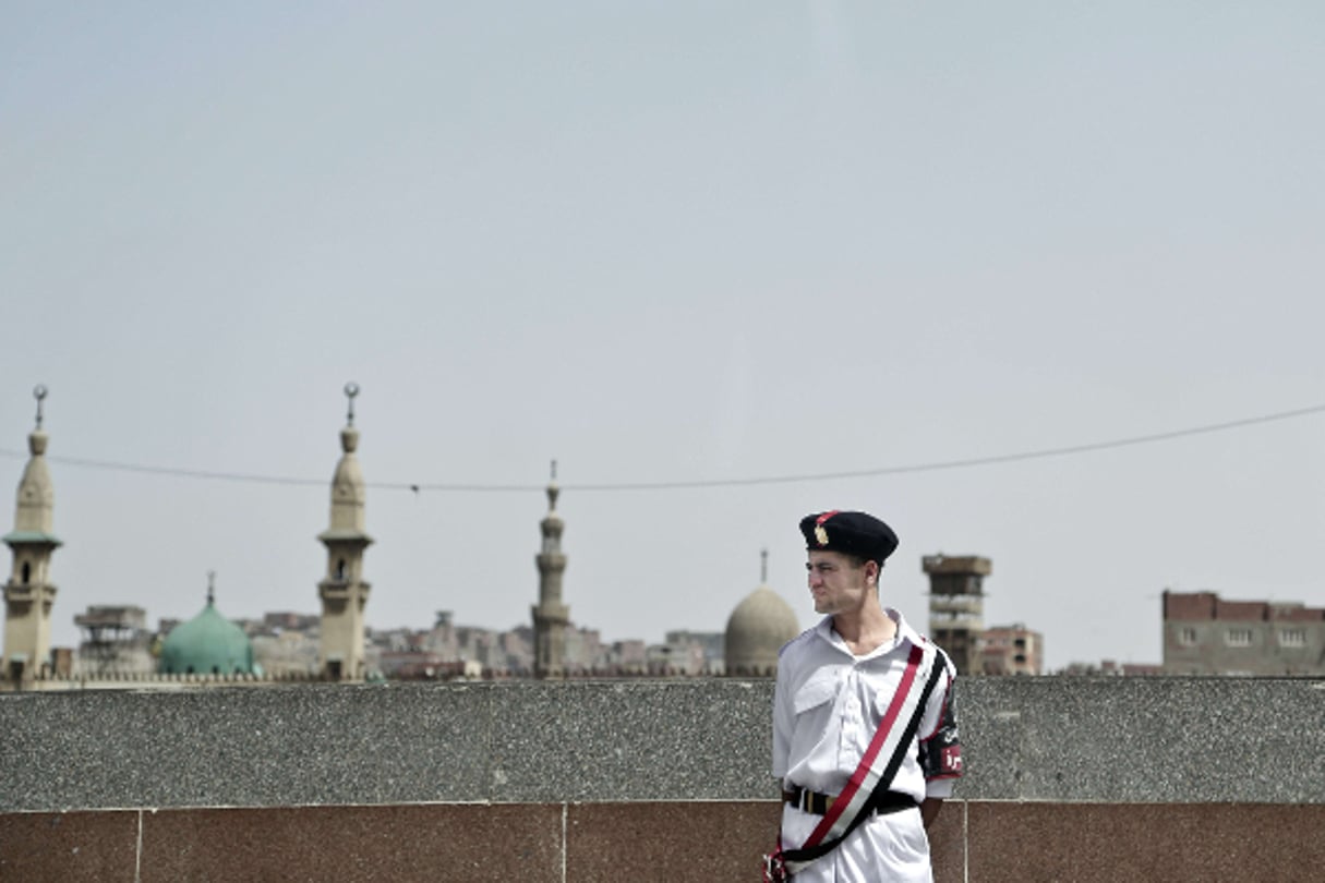 Les attaques visant les policiers et les militaires sont de plus en plus fréquentes en Egypte. © Nariman El-Mofty/AP/SIPA