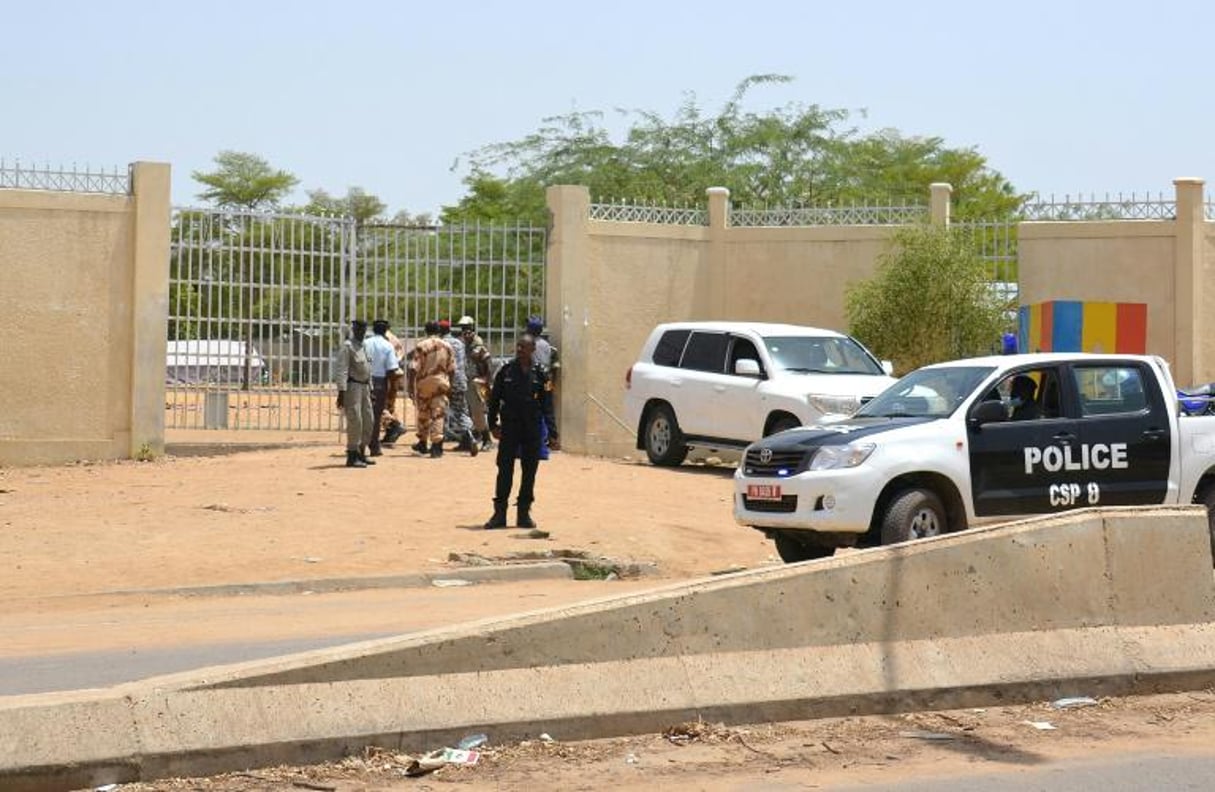 Un véhicule de police à N’Djamena, le 15 juin 2015 au Tchad. © AFP/BRAHIM ADJI