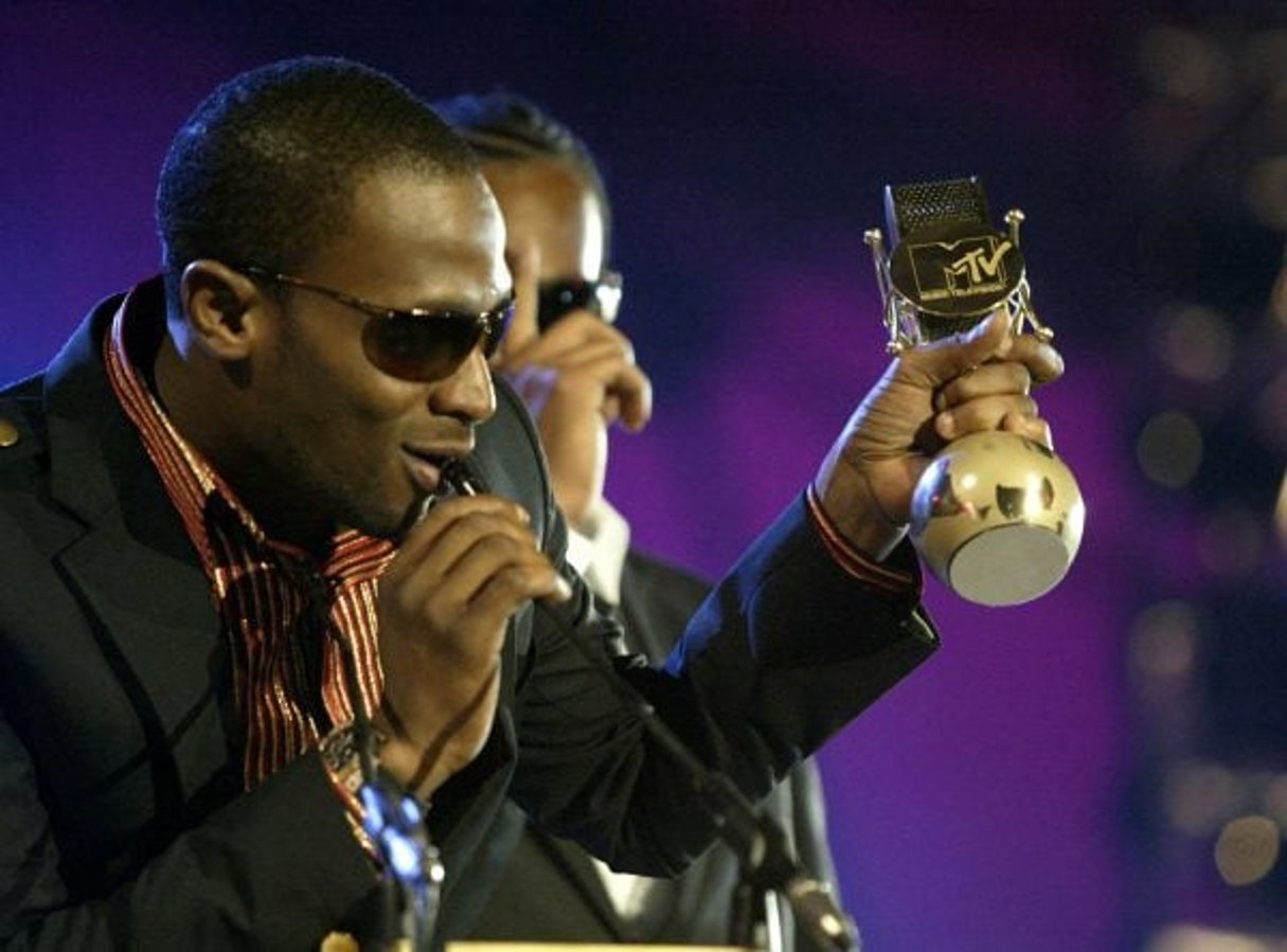 Le chanteur nigérian D’banj, lors des MTV Africa Music Awards, à Abuja, au Nigeria, le 22 novembre 2008. © SUNDAY ALAMBA/AP/SIPA