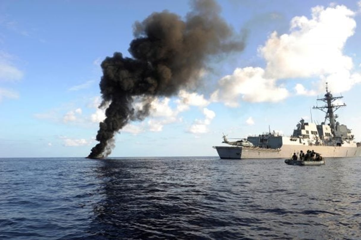 Une opération de lutte contre le piratage dans le golfe d’Aden, en mars 2010. (illustration) © Cassandra Thompson, U.S. Navy/CC/Wikipédia