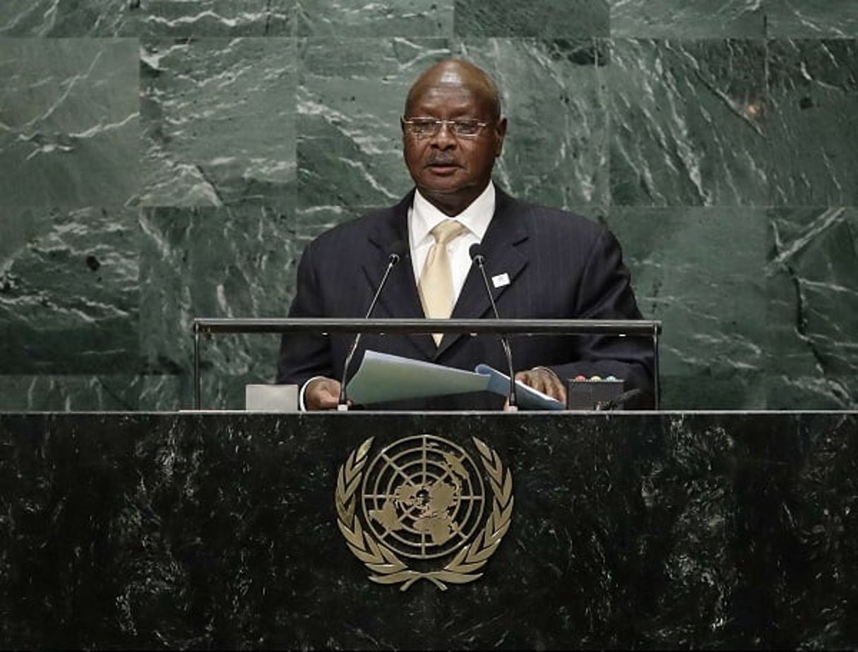 Yoweri Museveni le 20 septembre 2016 lors de l’Assemblée générale des Nations unies à New York. © AP/Sipa/Frank Franklin