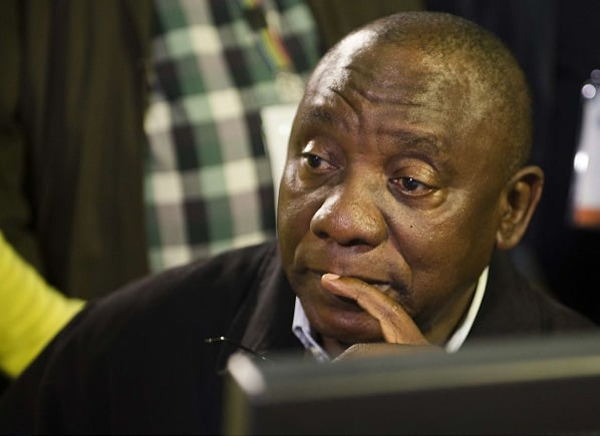 Cyril Ramaphosa à Pretoria le 5 août 2016. © AP/Sipa/Herman Verwey