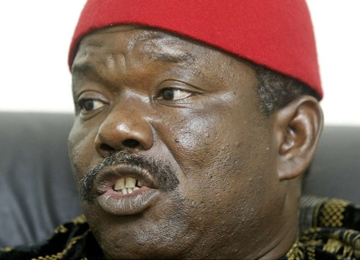 Prince Johnson, ex-chef rebelle au Liberia, aujourd’hui sénateur. © AP/Sipa/George Osodi
