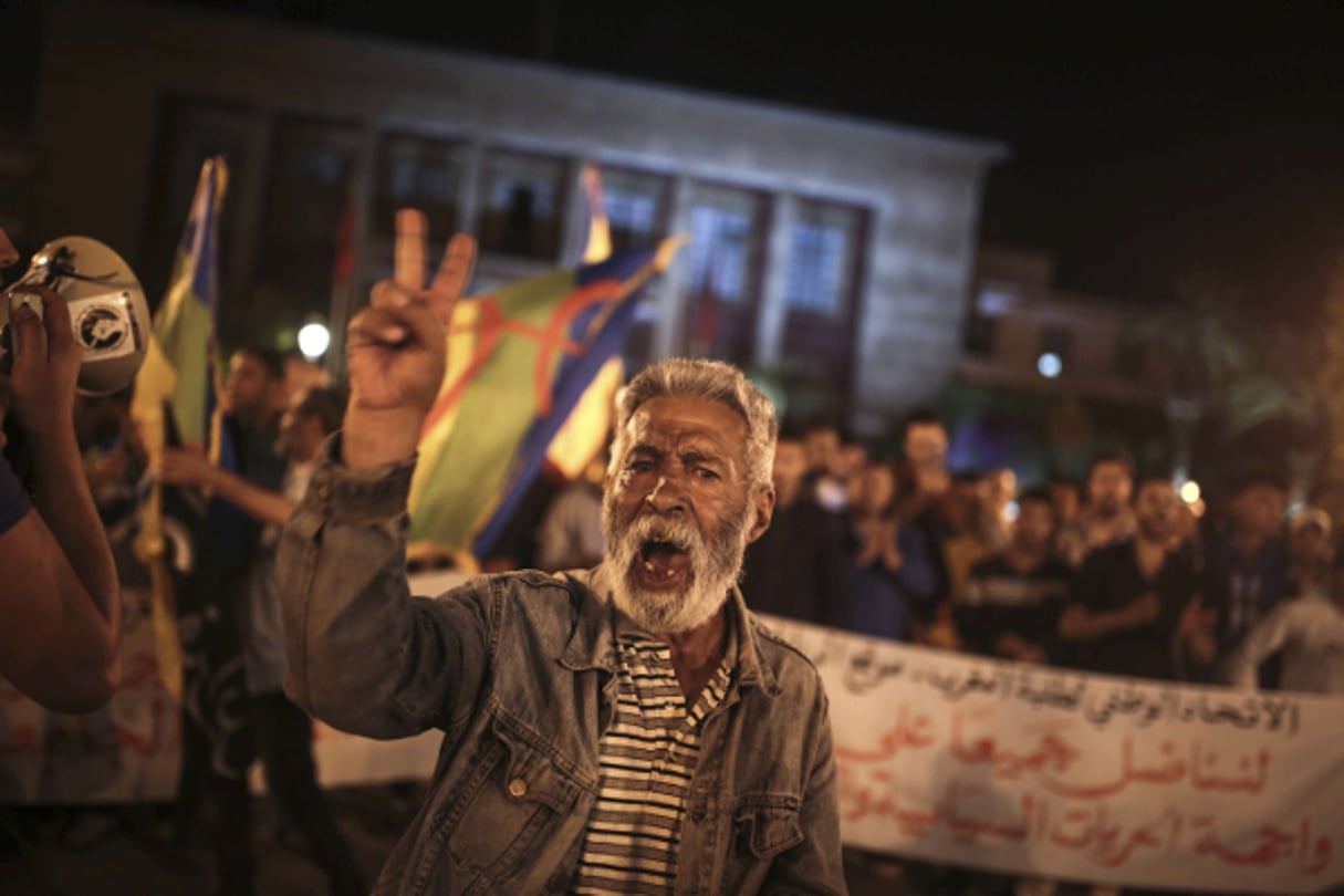 A El Hoceima, lundi 29 mai 2017. © Mosa’ab Elshamy/AP/SIPA