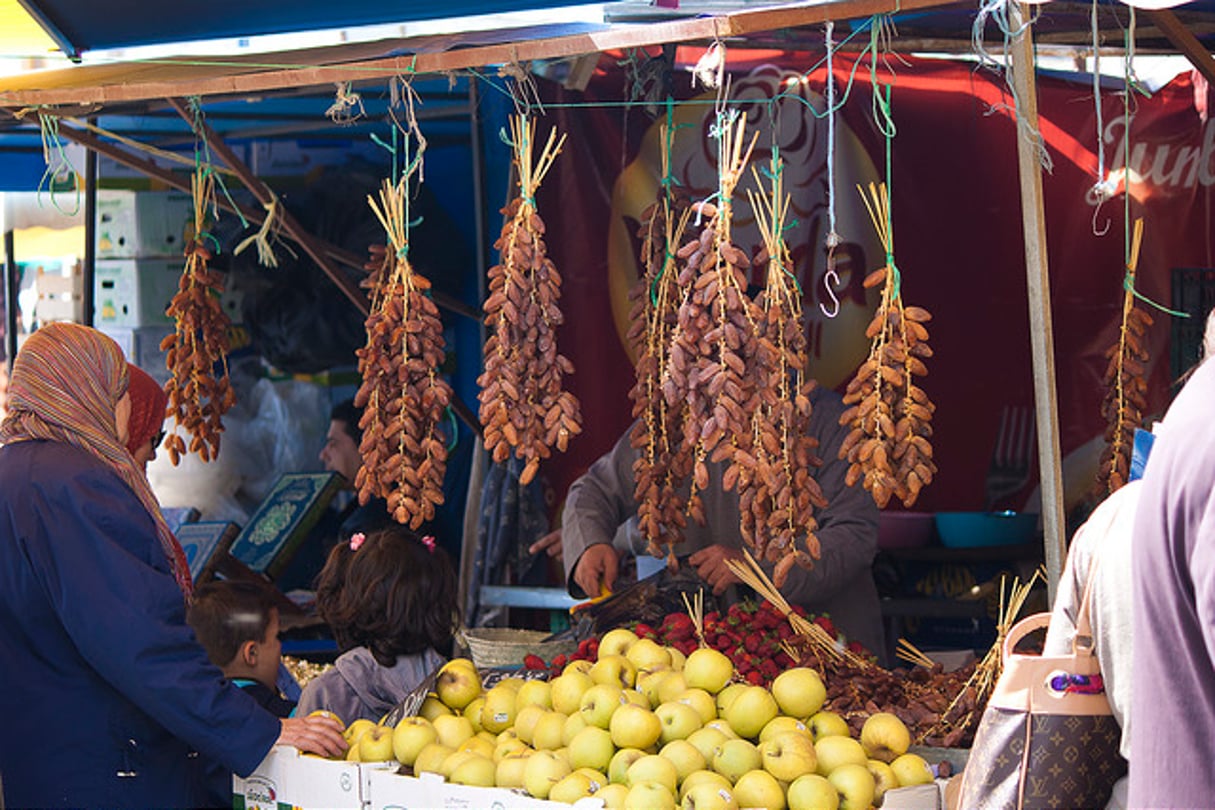 Un marché de Bizerte dans le nord de la Tunisie en mars 2013. © Lucas Russo/CC/Flickr