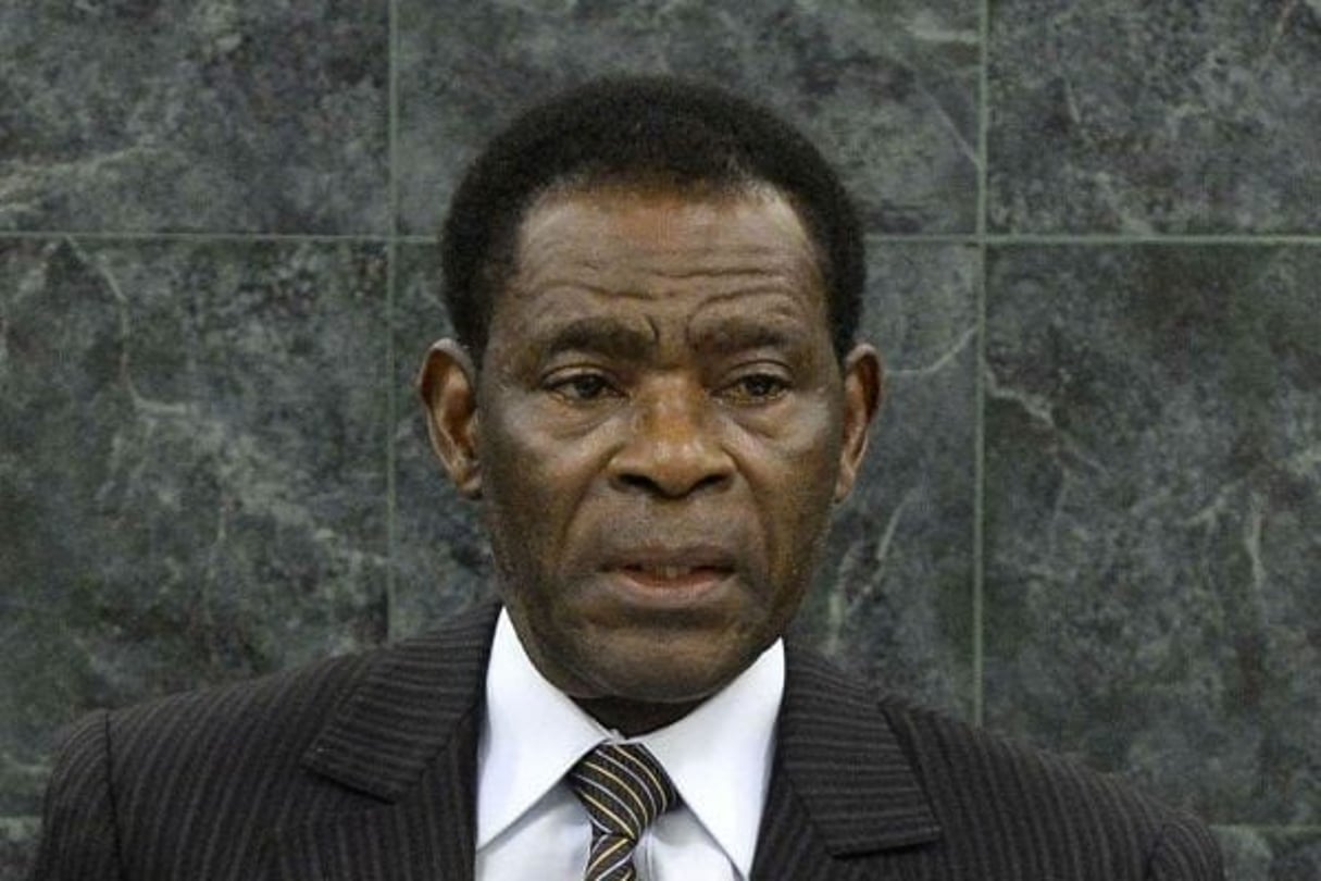 Le président de la Guinée équatoriale, Teodoro Obiang Nguema Mbasogo au siège de l’ONU, à New York, le 26 septembre 2013. © Justin Lane/AP/SIPA