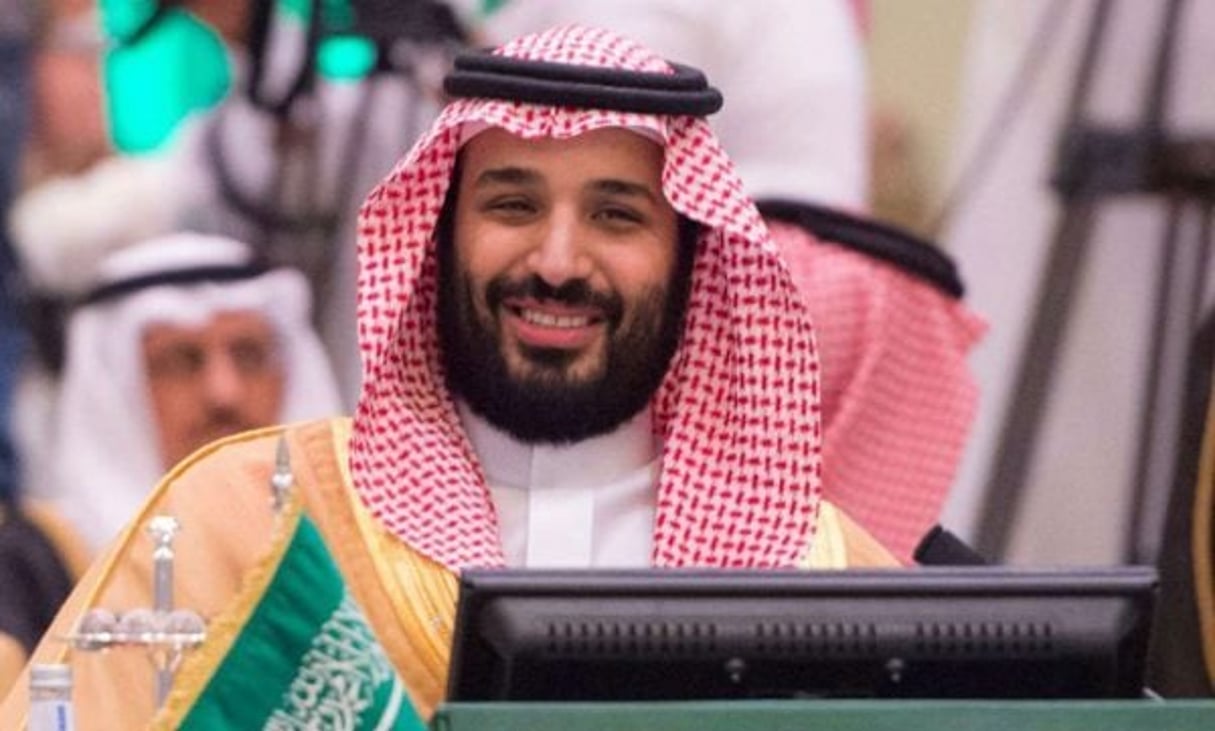 Le prince héritier, Mohamed Ben Salman, lors d’une réunion du Conseil de coopération du Golfe (CCG), le 27 avril 2017 à Riyad. © Uncredited/AP/SIPA