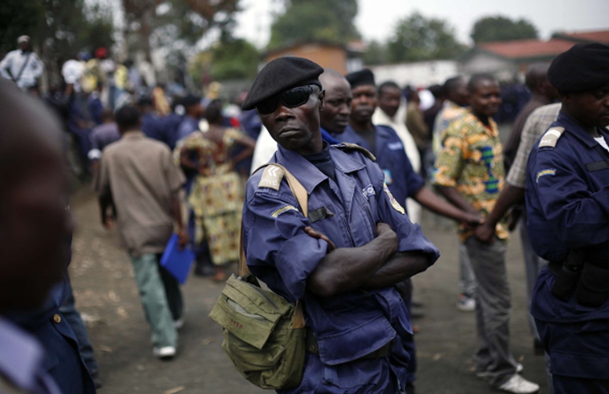 Un policier congolais à Goma, en décembre 2012. © Jerome Delay/AP/SIPA