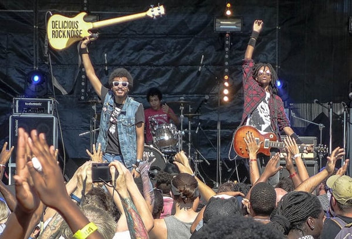 Le groupe américain Radkey au festival Afropunk à Paris en 2016. © Scott Dexter/CC/Flickr