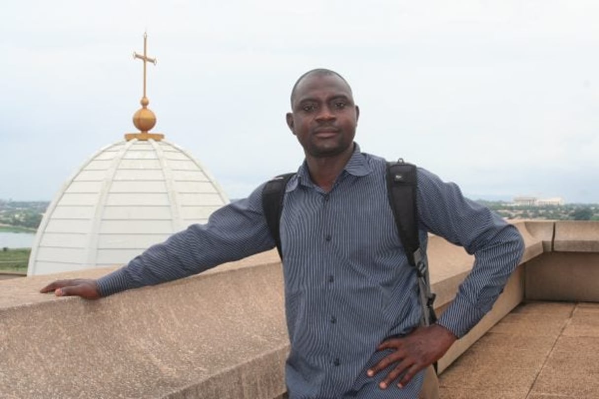 Joachim en visite à la Basilique Notre Dame de la Paix à Yamoussoukro en 2015 © DR