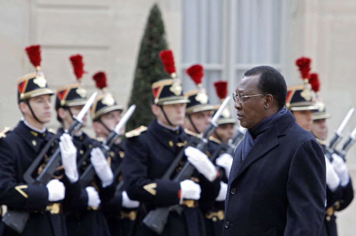 Idriss Déby Itno lors d’une visite à Paris, en décembre 2012. © Laurent Cipriani/AP/SIPA