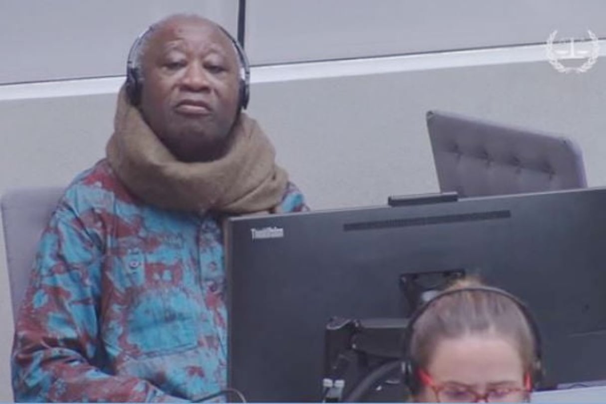 Laurent Gbagbo, lors de l’audience du 19 juillet 2017 devant la Cour pénale internationale. © Capture d’écran de la vidéo diffusée par la CPI