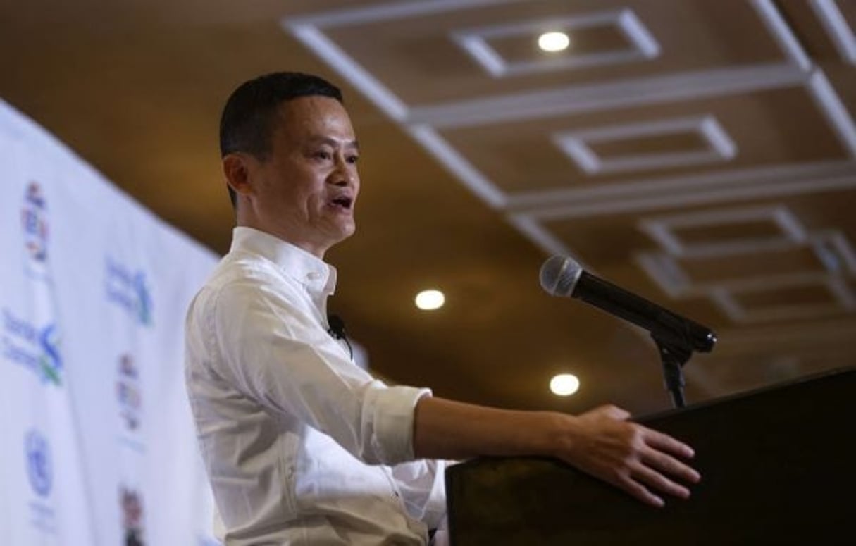 Le magnat chinois Jack Ma, lors de sa conférence à Nairobi, au Kenya, le 20 juillet 2017 © Ben Curtis/AP/SIPA