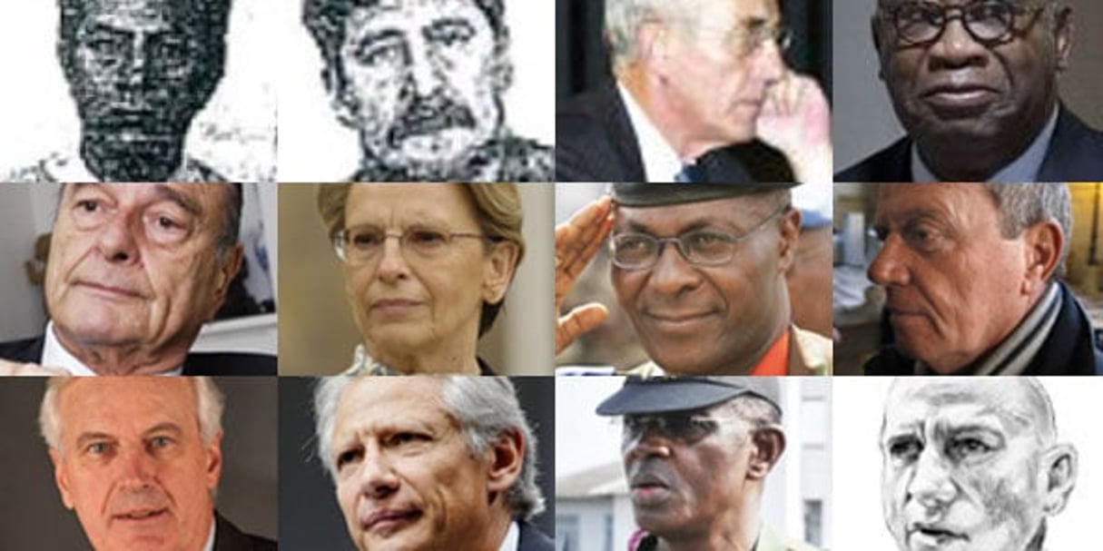 Les acteurs du bombardement de Bouaké. © Montage J.A.