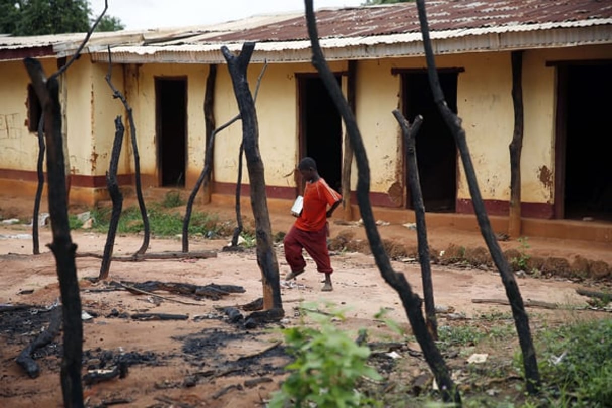 Un enfant dans les rues de Guen, en 2014, en Centrafrique. © Jerome Delay/AP/SIPA