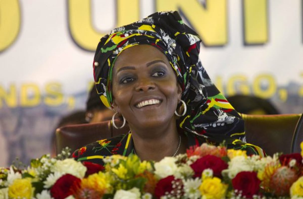 Grace Mugabe, la Première dame du Zimbabwe, à Masvingo, au Zimbabwe, en décembre 2016. © Tsvangirayi Mukwazhi/AP/SIPA