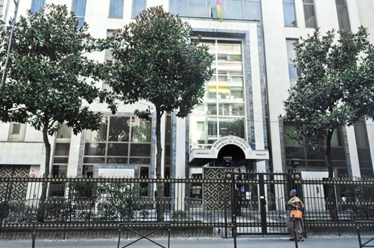 Façade du Consulat du Cameroun à Paris. © Vincent fournier pour Jeune Afrique