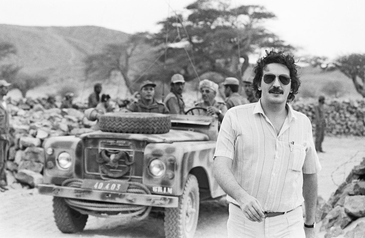 Jean-Christophe Mitterrand, dans le sud du Maroc, le 20 octobre 1981. &copy; AFP