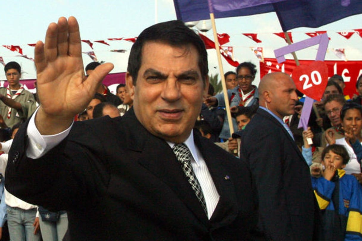 L’ancien président tunisien , Ben Ali en novembre 2007. © Hichem/JA