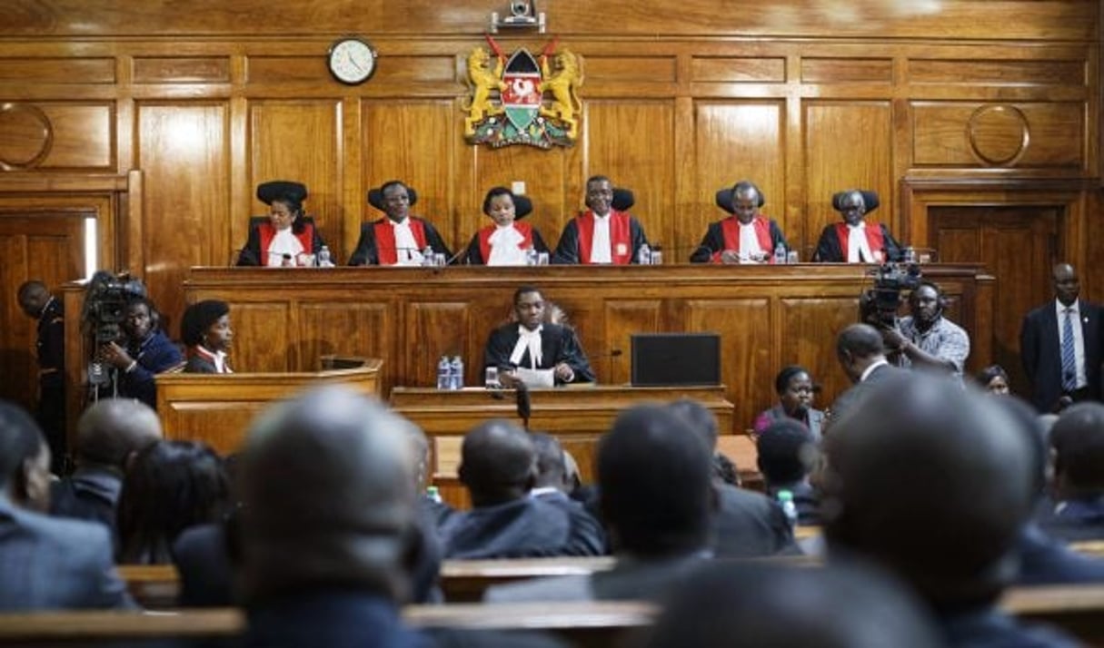 Les membres de la Cour suprême du Kenya, le 1er septembre 2017. © Ben Curtis/AP/SIPA