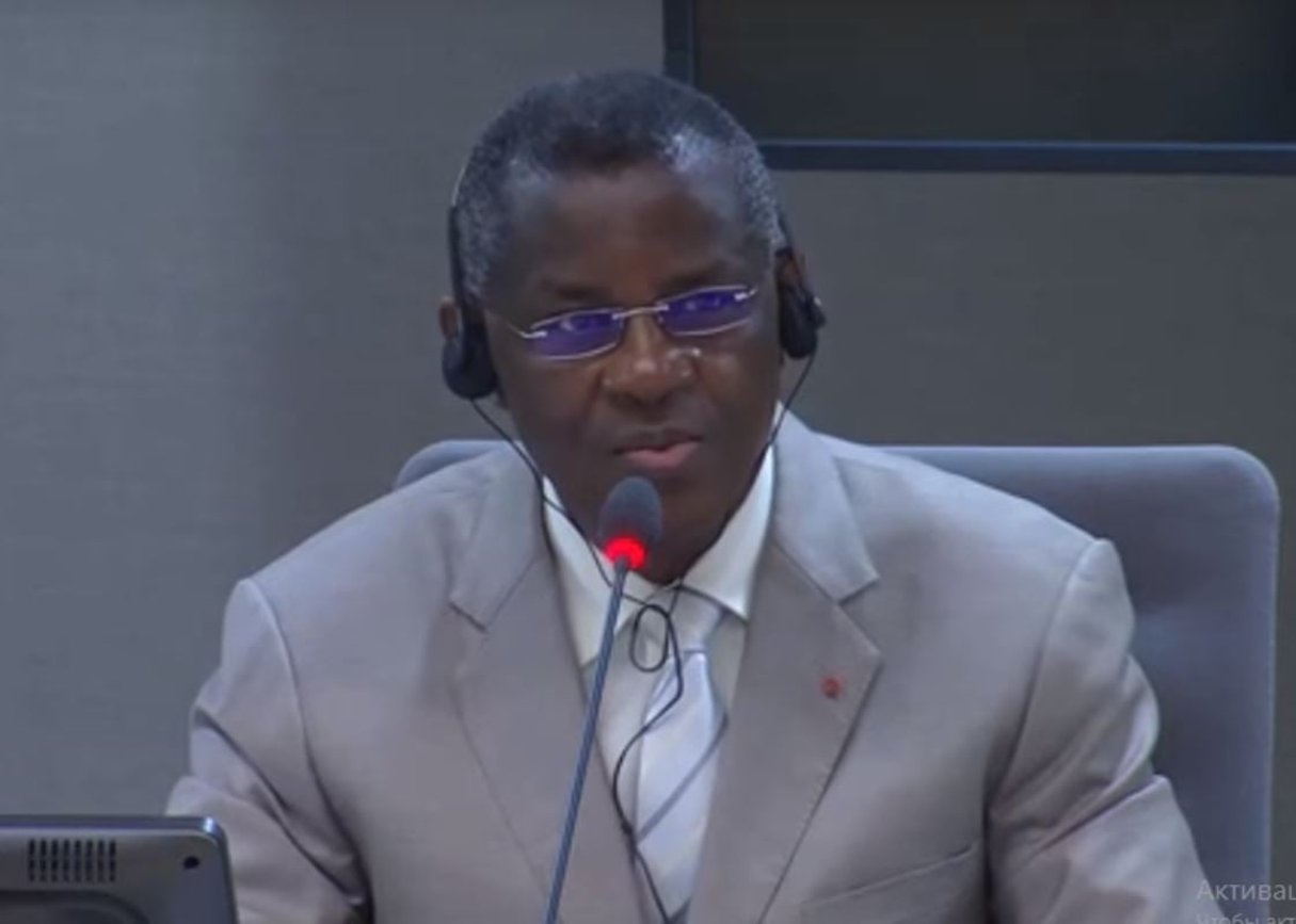 Le général Mangou à la CPI le 28 septembre 2017. © YouTube