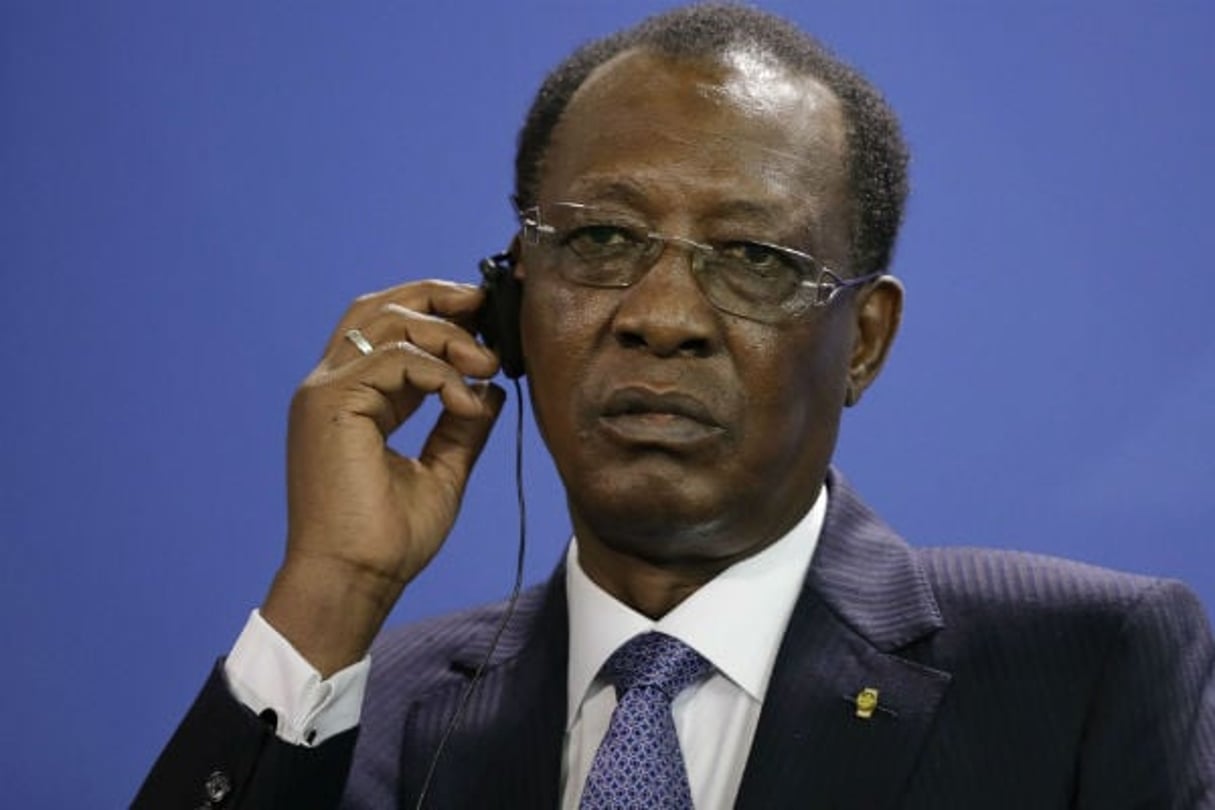 Le président tchadien, Idriss Déby Itno, lors d’une visite en Allemagne en octobre 2016. © Markus Schreiber/AP/SIPA