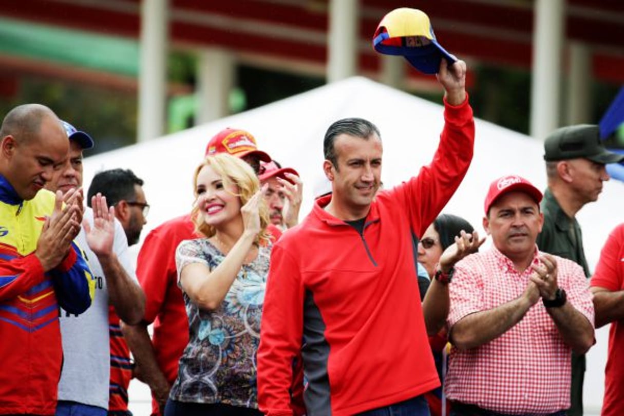 Tareck El Aissami, le vice président de Nicolas Maduro, à  Caracas, le 9 mars. © Marco Bello/REUTERS