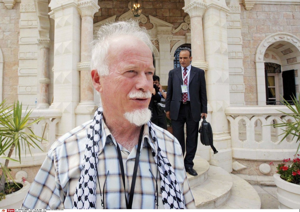 Uri Davis, membre du conseil révolutionnaire du Fatah. © NASSER SHIYOUKHI/AP/SIPA
