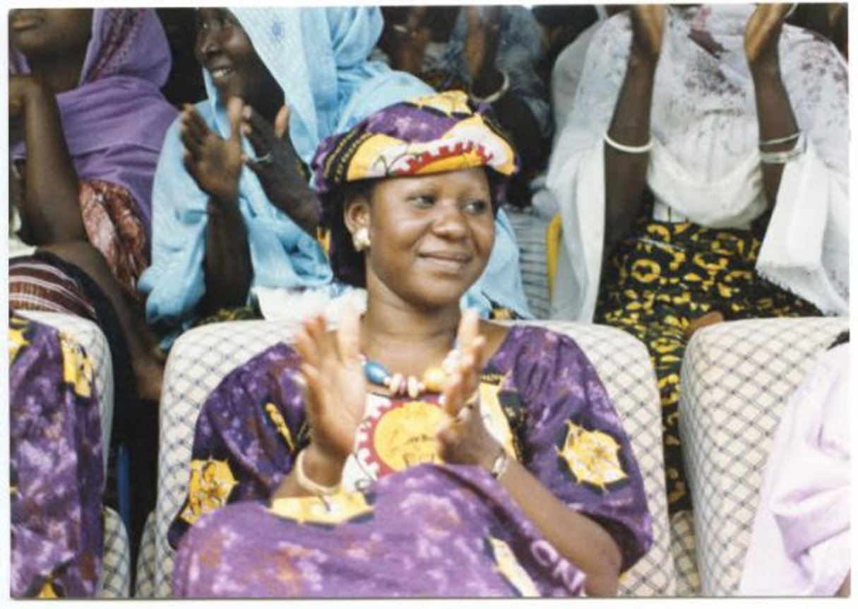 Mariam Sankara à Ouagadougou, en 1985, deux ans avant l’assassinat de son mari. © Photo BSF / Archives Jeune Afrique