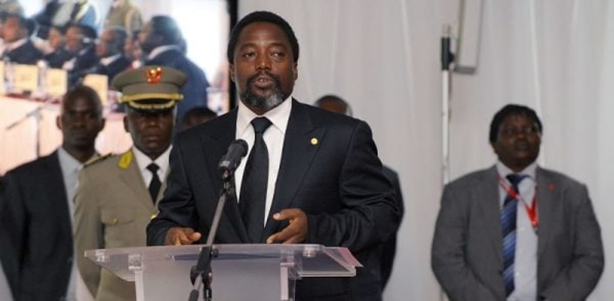 Joseph Kabila, président de la RDC, à Kinshasa, le 29 juin 2010. © Dirk Waem/AP/SIPA