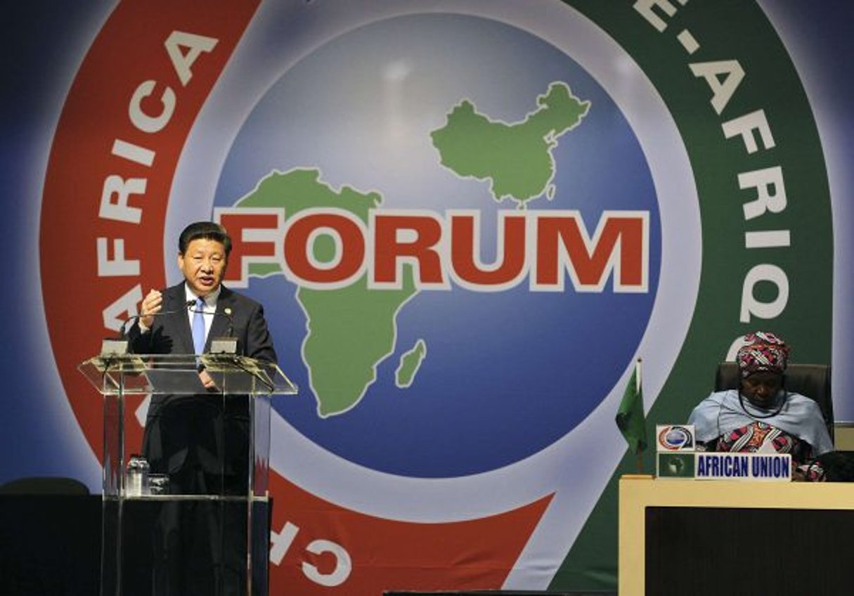 Xi Jimping lors de la cérémonie d’ouverture du Forum pour la Coopération Chine-Afrique, à Johannesburg, le 4 décembre 2015. © AP/SIPA