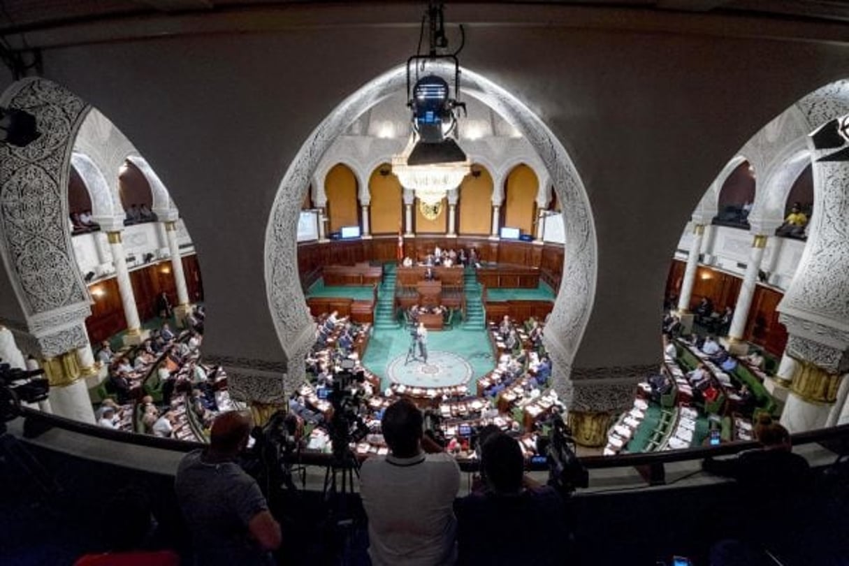 Avec 136 sièges sur 217, Nidaa Tounes et Ennahdha étaient en 2017 en position de force à l’Assemblée des représentants du peuple (image d’illustration). © Nicolas Fauque/www.imagesdetunisie.com