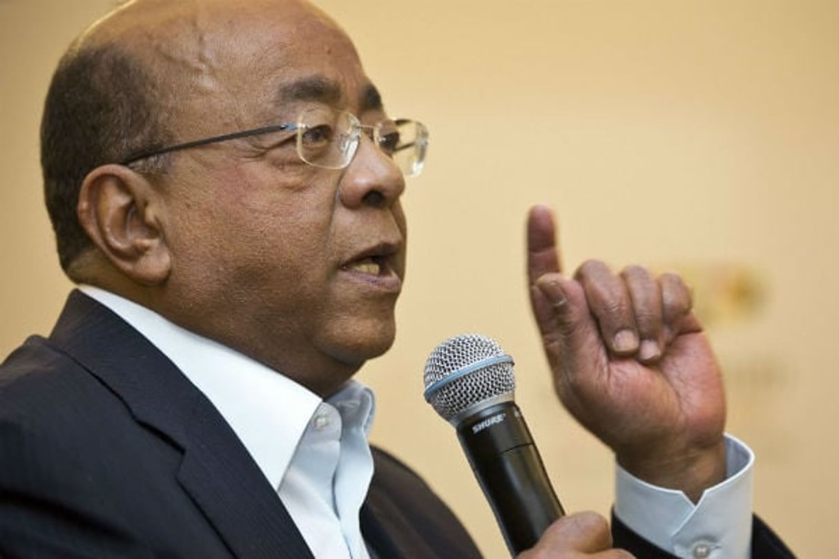 Le milliardaire Mo Ibrahim, au Kenya en mars 2015. © Ben Curtis/AP/SIPA