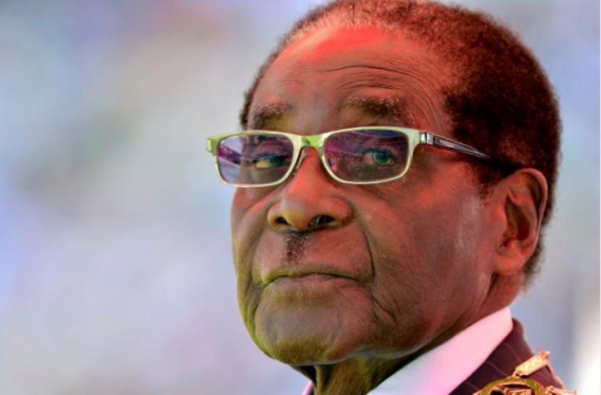 Robert Mugabe, le 22 août 2013 à Harare. © AFP / Alexander Joe
