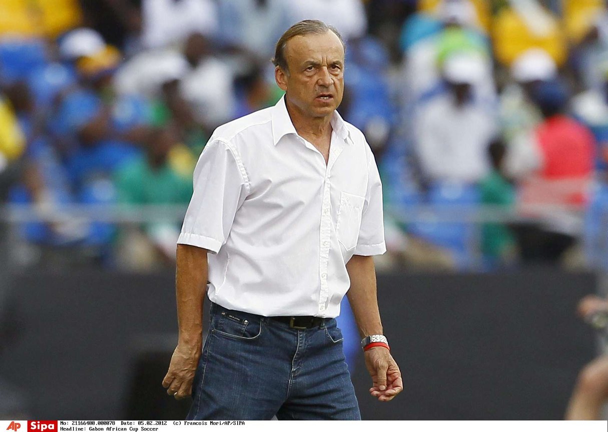 Gernot Rohr, le sélectionneur des Super Eagles nigérians © Francois Mori/AP/SIPA