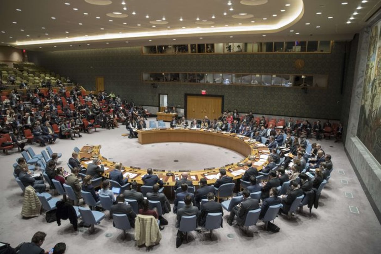 Une réunion du Conseil de sécurité des Nations unies, le 29 novembre 2017. © Mary Altaffer/AP/SIPA