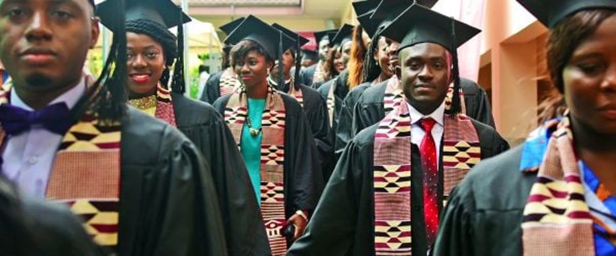 Remise des diplômes 2015 à l’université Ashesi, près d’Accra. © Ashesi University College