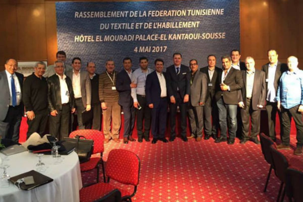 Lors du lancement de la Fédération tunisienne du textile et de l’habillement (FTTH), en mai 2017. © DR / FTTH