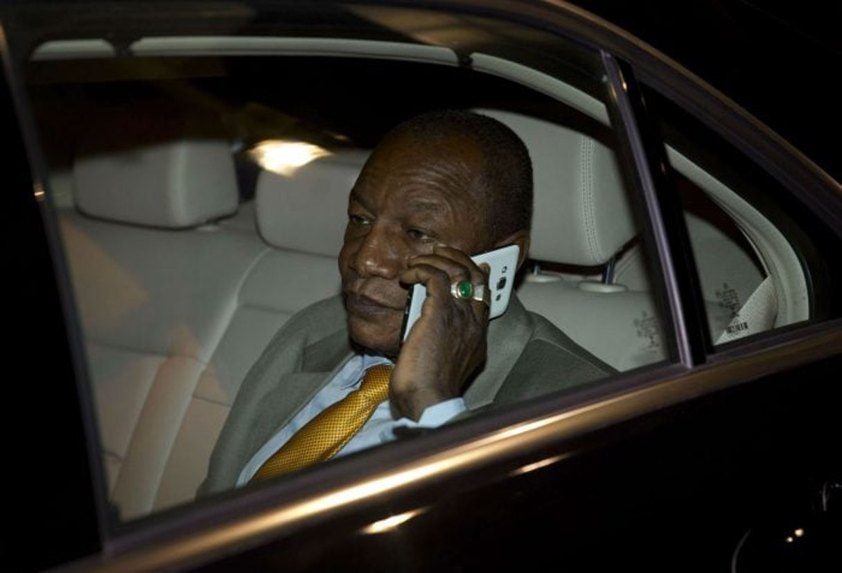 Le président guinéen Alpha Condé à New Delhi, en octobre 2015. © Saurabh Das/AP/SIPA