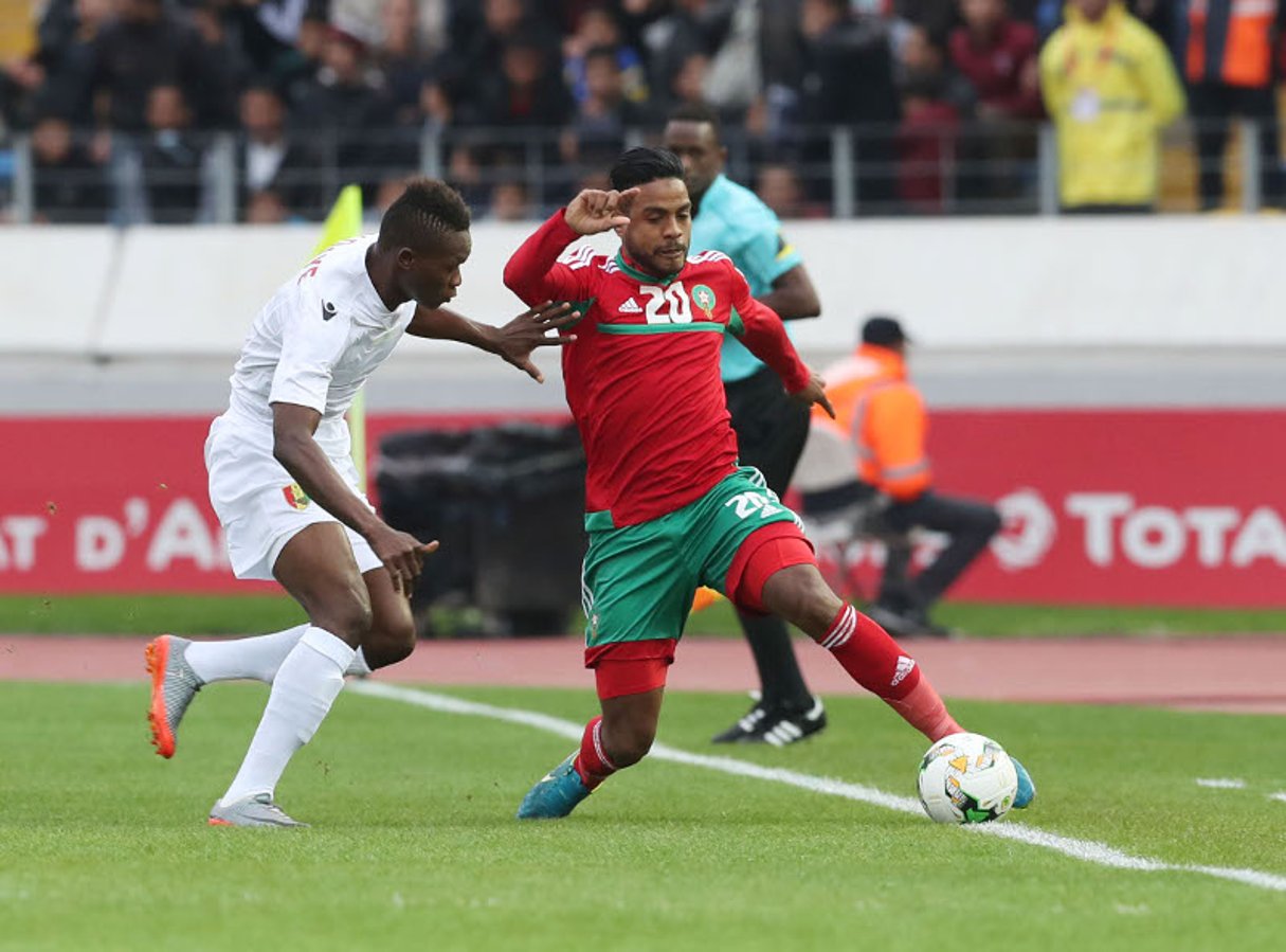 Lors du match Guinée-Maroc le 17 janvier. © CAF