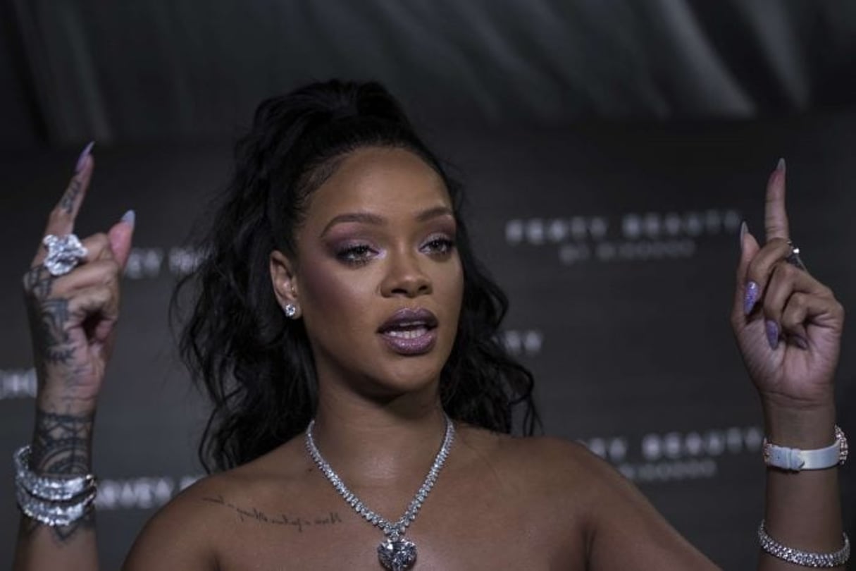La chanteuse Rihanna à Londres, en septembre 2017. © Vianney Le Caer/AP/SIPA