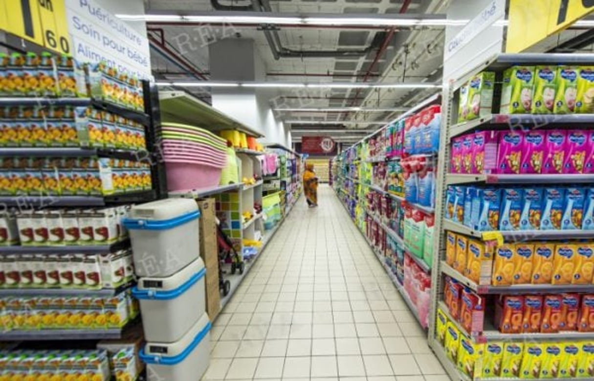 Un supermarché Carrefour au Maroc en 2014 © Hassan Ouazzani pour Jeune Afrique