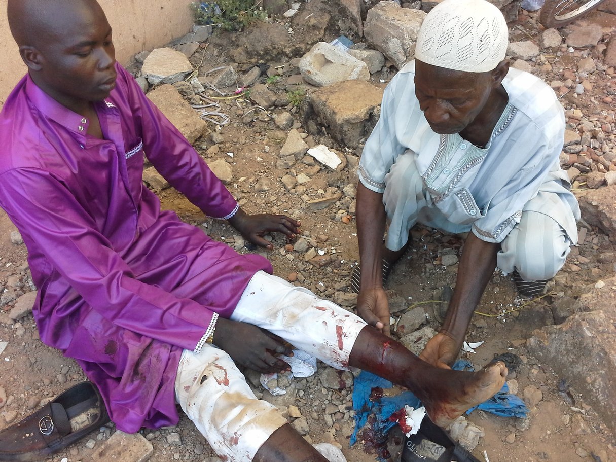 Djipo Mahamadi, blessé lors des attaques de Ouagadougou, le 2 mars 2018. &copy; Nadoun Coulibaly