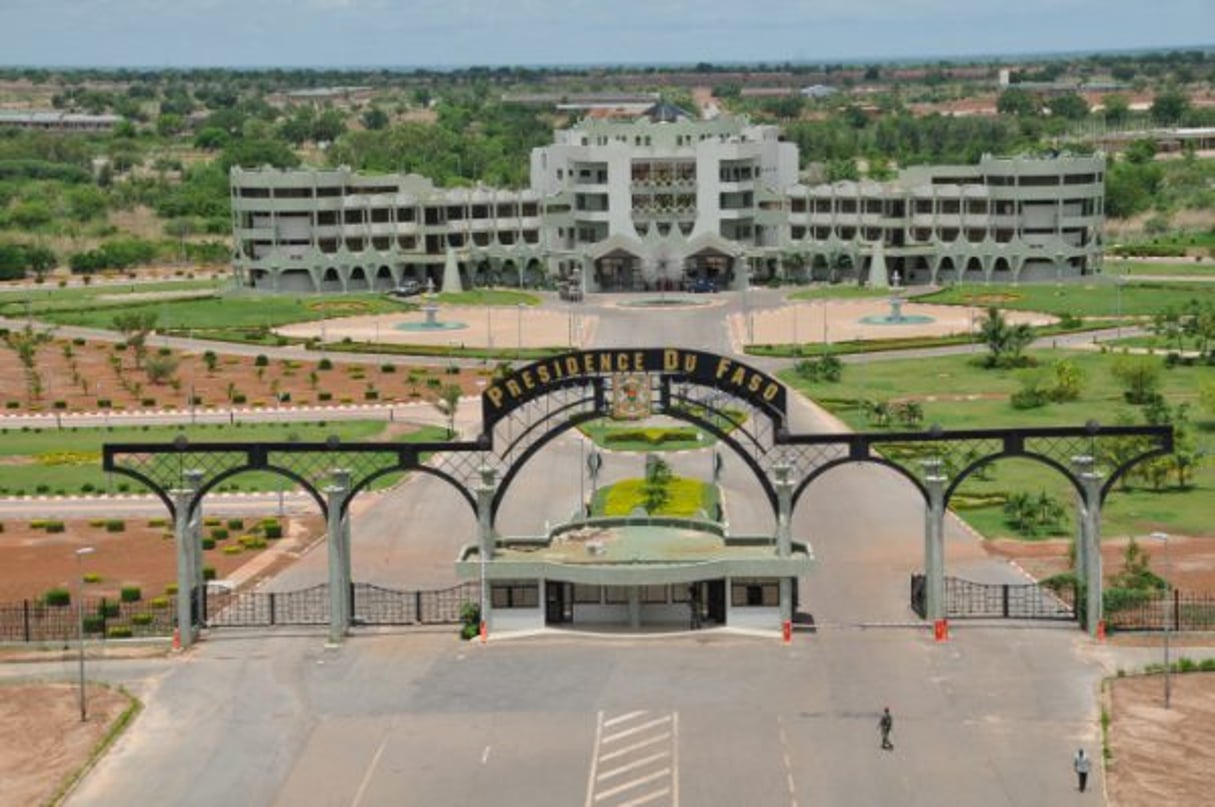 Le palais de la présidence du Burkina Faso, en 2010. © Renaud VAN DER MEEREN/EDJ